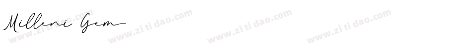 Milleni Gem字体转换